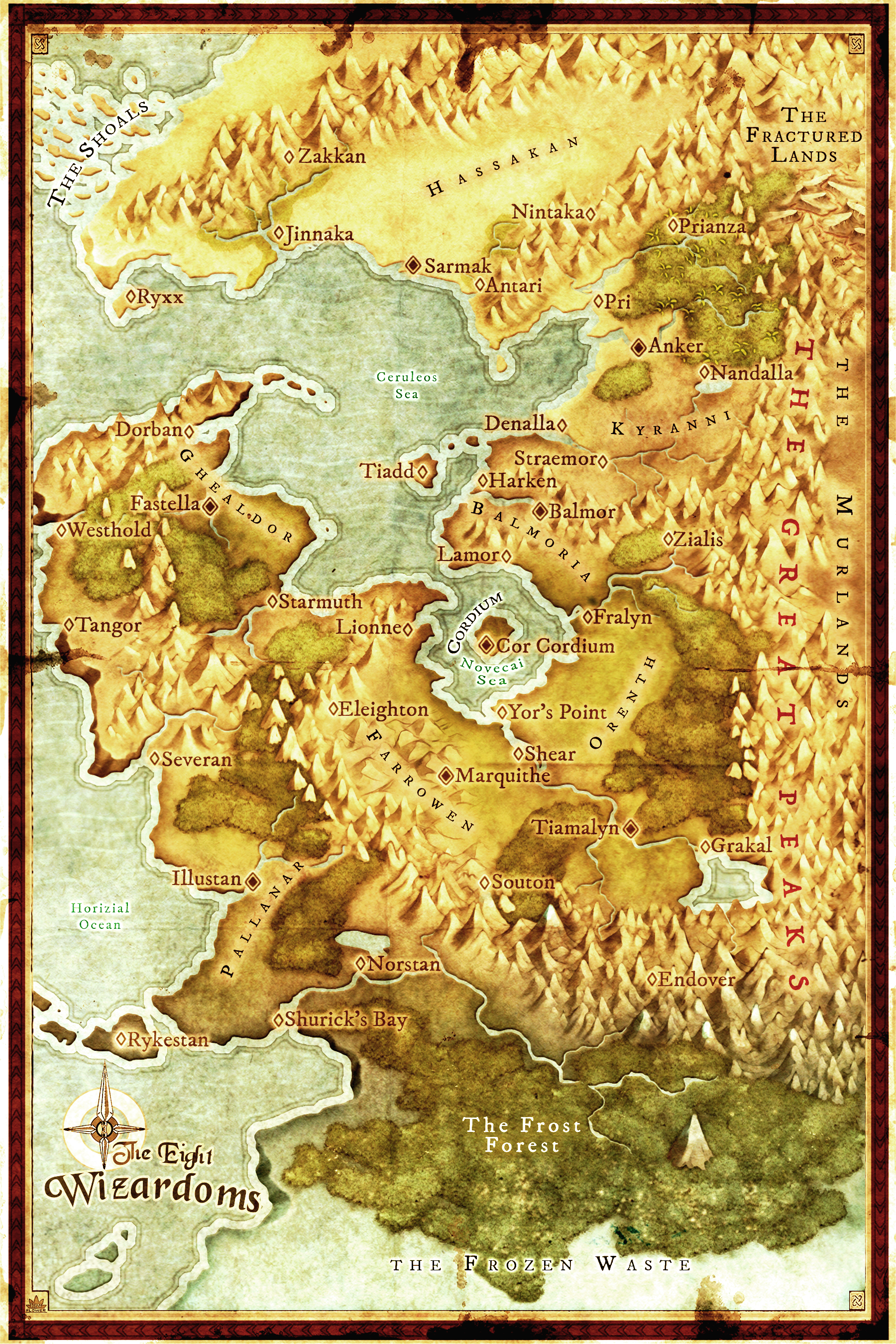 Wizardoms Map